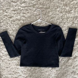 american eagle cropped long sleeve